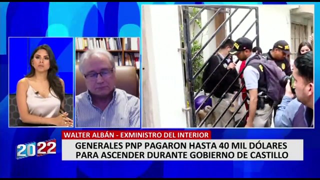 Walter Albán: “Ya habían indicios de que había un manoseo en la policía”
