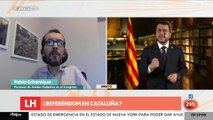 La infamia se repite: Echenique (Podemos) aprieta desde RTVE a Sánchez con el referéndum catalán