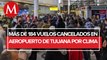 184 vuelos cancelados en aeropuerto de Tijuana por tormenta invernal