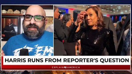 Watch Kamala Harris Run From Reporter - She Was Terrified Of This Question