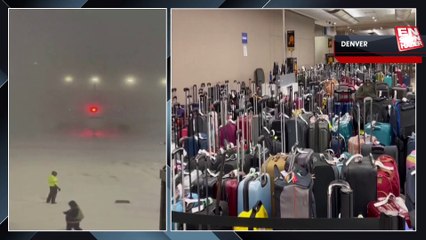 ABD'de kar fırtınası, havalimanında kaosa neden oldu