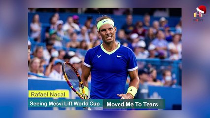 Qatar 2022 | Tennis Star, Rafael Nadal, Moved To Tears  As Messi Finally Lifts World Cup Trophy After Five Attempts
