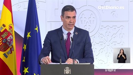 Sánchez hace un repaso de las medidas que el Gobierno ha puesto en marcha en 2022 para “proteger a la gente”
