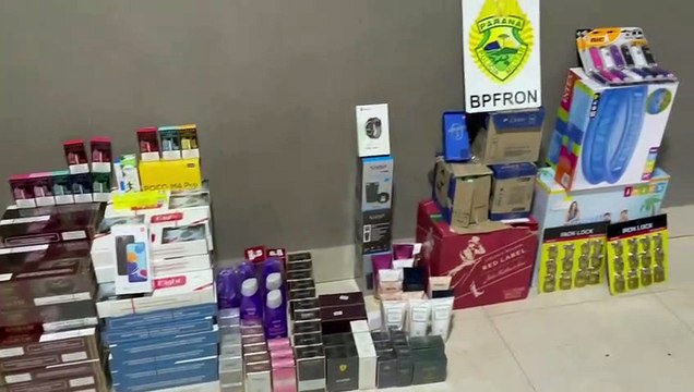 BPFron apreende veículo e produtos contrabandeados em Umuarama