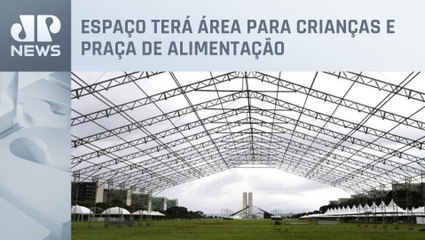 Palco está sendo montado na Esplanada dos Ministérios