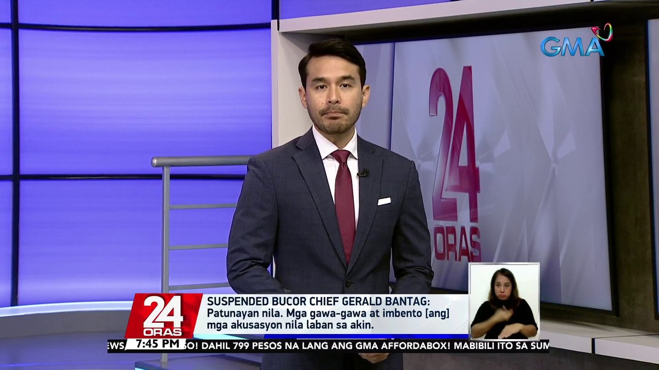 Suspended BuCor Chief Gerald Bantag: patunayan nila ang mga gawa-gawa at imbentong akusasyon | 24 Oras