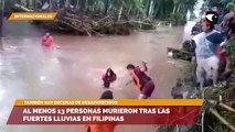 Al menos 13 personas murieron tras las fuertes lluvias en Filipinas