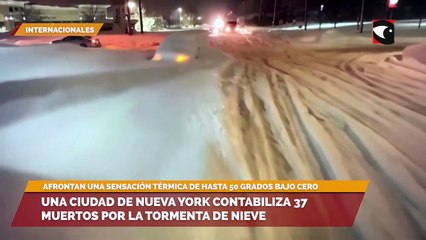 Una ciudad de Nueva York contabiliza 37 muertos por la tormenta de nieve