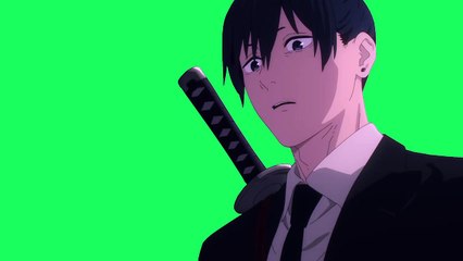 Chainsaw Man Anime Green Screen