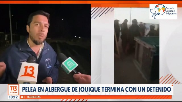 Incidentes en refugio de inmigrantes ilegales en IQUIQUE - T13