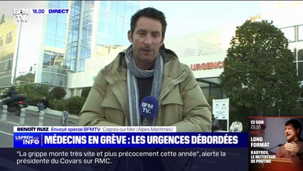 Les urgences de Cagnes-sur-Mer débordées entre la grève des médecins libéraux et la triple épidémie de Covid, grippe, bronchiolite