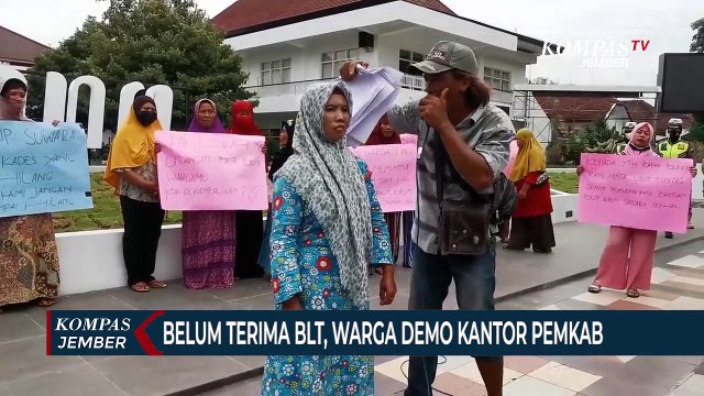 Rekening Bantuan Langsung Tunai Terblokir, Warga Demo Pemkab Lumajang