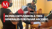 En Perú, detienen a tres generales por pagar para ascender de grado; caso salpica a Castillo