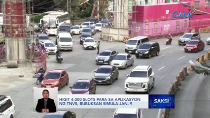 Higit 4,000 slots para sa aplikasyon ng TNVS, bubuksan simula Jan. 9 | Saksi