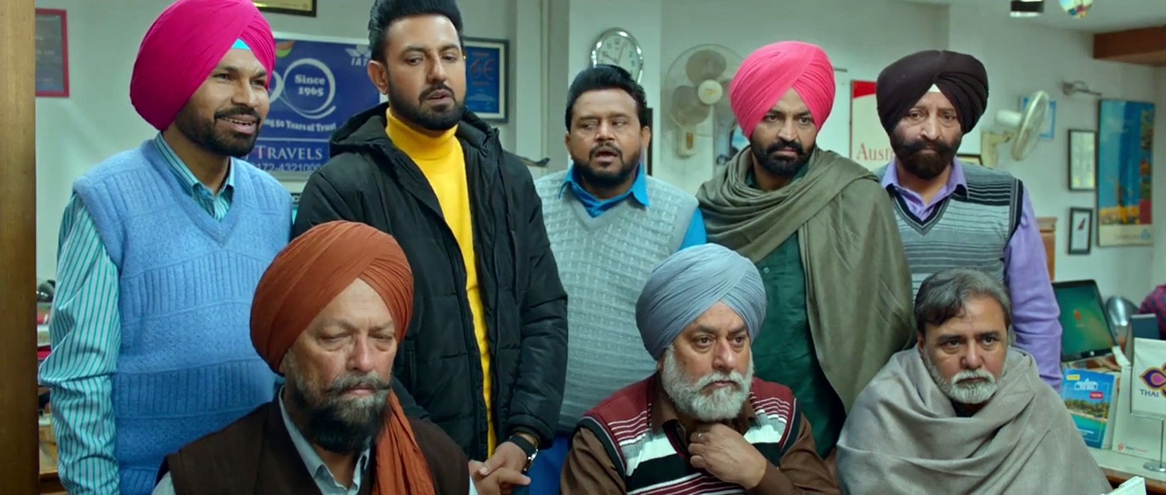 BAPU V HONEYMOON TE CHALEYA| FUNNY VIDEO |PUNJABI MOVIE COMEDY SCENES