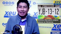 Últimos días para canjear placas en Veracruz