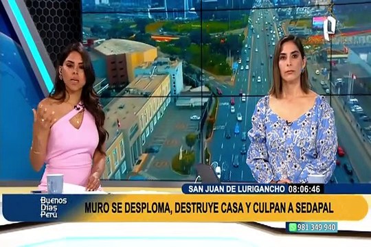 Casa en SJL terminó destruida en Navidad tras derrumbe de muro: propietaria culpa a Sedapal