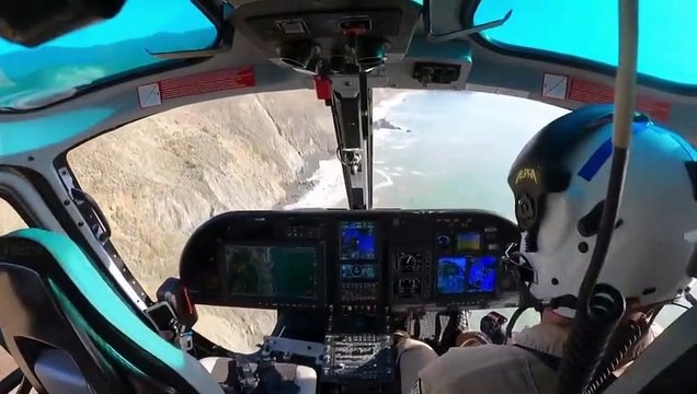 Intervention risquée pour sauver 2 alipinistes piégés sur une falaise