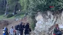 YUNAN ADASINA KAÇMA HAZIRLIĞINDAKİ 57 KAÇAK GÖÇMEN YAKALANDI