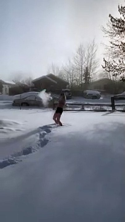 Snowy Experiment in Below Freezing Temps