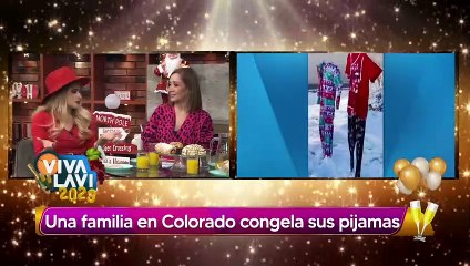 Familia pone "a prueba" el frío y congela sus pijamas