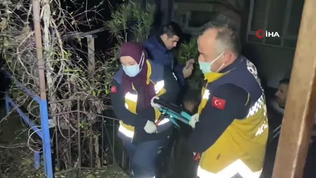 Yabancı uyruklu çocuk üçüncü kattan düşerek yaralandı