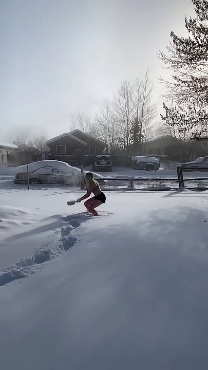 Snowy Experiment in Below Freezing Temps