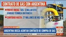 Argentina busca acortar el contrato de venta de gas con Bolivia