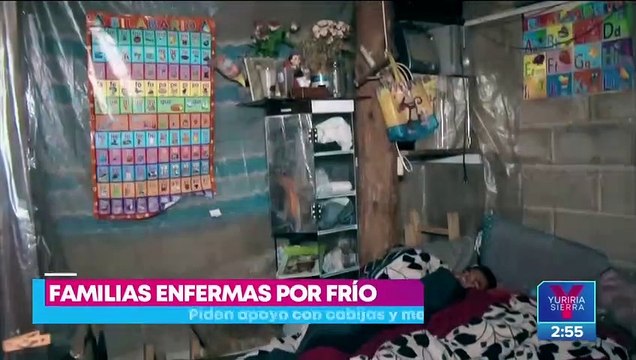 Familias de Amecameca padecen las bajas temperaturas