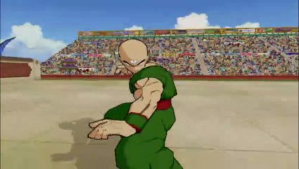 Dragon Ball Z: Infinite World PS2 - Goku VS Tenshinhan RJ ANDA #dragonballgame #dragonballgameplay