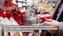 Nach Weihnachten: Das gilt beim Umtausch von Geschenken