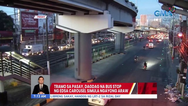 Tramo sa Pasay, dagdag na bus stop ng EDSA Carousel simula ngayong araw | UB