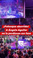 ¡No la perdonan! A Ángela Aguilar le hacen aburrido su palenque tras polémica