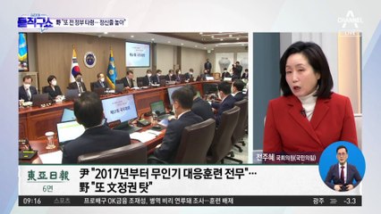 尹 “지난 수년간 훈련 부족”…野 “또 전 정부 타령”