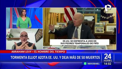 Abraham Levy, el "Hombre del Tiempo": "Tormenta Elliot afectó a casi la totalidad de EE.UU."
