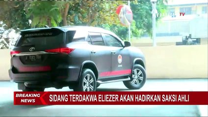 Siap Jalani Sidang Hari Ini, Terdakwa Eliezer Diberangkatkan Menuju PN Jakarta Selatan
