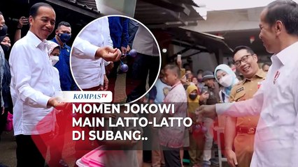 Momen Jokowi dan Ridwan Kamil Main Latto-latto di Subang