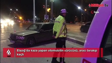 Kaza yaptı, aracı bırakıp kaçtı