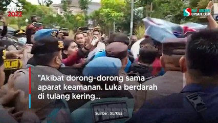 Satu Demonstran Terluka, Saling Dorong Unjuk Rasa KUHP di DPRD Kota Sukabumi
