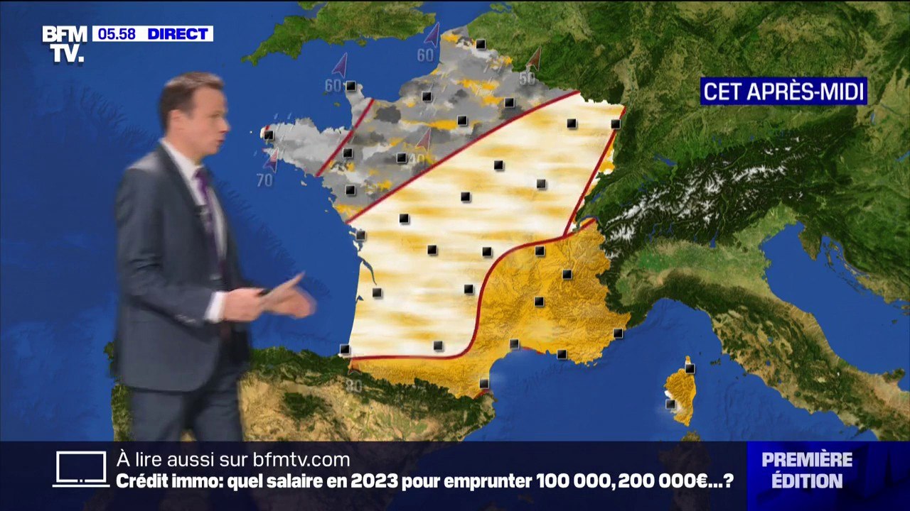 Le retour de la pluie au Nord, des températures toujours aussi douces...la météo de ce mercredi