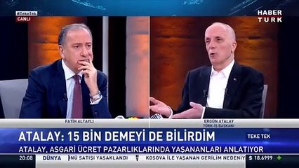 Türk-İş Başkanı canlı yayında kendisini böyle savundu