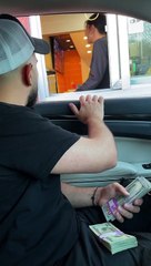 He gave a tip to all the restaurant workers