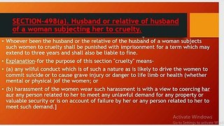 Section 498A - Cruelty to women l Criminal Law l  Learn Legal Studies