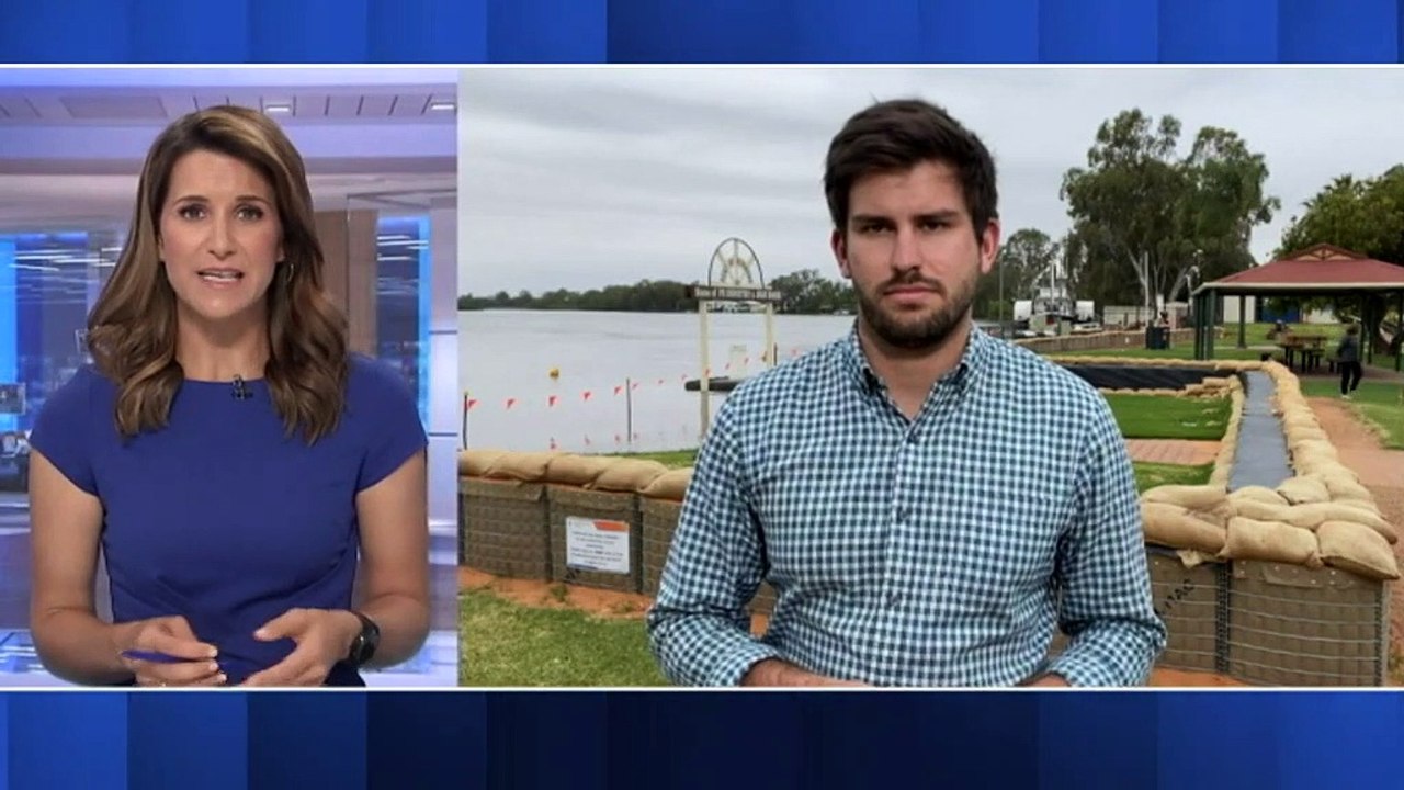 Slow moving flood emergency inundating communities