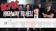 AC/DC - HIGHWAY TO HELL Guitar Tab | Guitar Cover | Karaoke | Tutorial Guitar | Lesson | Instrumental | No Vocal
