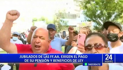 Ministerio de Defensa: jubilados de las FF.AA exigen pagos prometidos por la institución