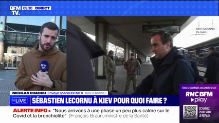 Video herunterladen: Le ministre des Armées, Sébastien Lecornu, est arrivé à Kiev