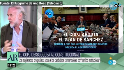 Inda:"La próxima presidenta del Constitucional será mujer y muy probablemente se llamará Balaguer"