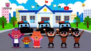 Five Little Buses Jumping on the Road and more   + Compilation   Pinkfong Songs for Children