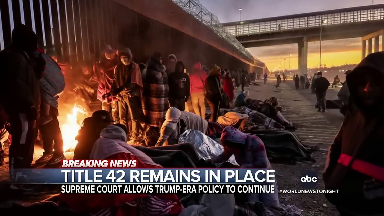 La Cour suprême des Etats-Unis annonce le maintien d'une mesure prise pendant la pandémie de Covid-19 permettant d'expulser les migrants à la frontière - VIDEO